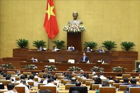 Quang cảnh phiên họp Quốc hội chiều ngày 8/11/2019. Ảnh: Dương Giang/TTXVN