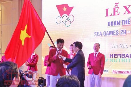 Đoàn Thể thao Việt Nam quyết tâm duy trì thành tích Top 3 toàn đoàn. Ảnh: L.S.