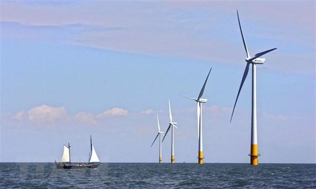 Trang trại điện gió của Anh ở Biển Bắc. (Ảnh: AFP/TTXVN)