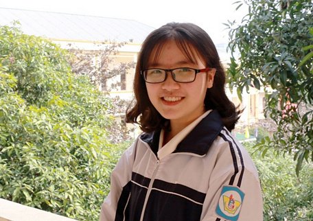 Dương Quỳnh Châu - nữ sinh duy nhất giành giải Nhất môn Toán kỳ thi Học sinh giỏi quốc gia năm 2019.
