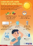 Chăm sóc sức khỏe trẻ em mùa nắng nóng