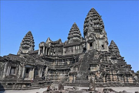 Khu đền cổ Angkor Wat ở Siem Reap, Campuchia. Ảnh: AFP/TTXVN