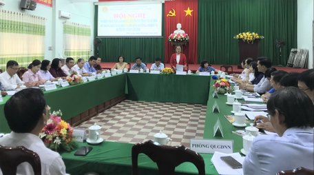 Bà Nguyễn Thị Quyên Thanh- Tỉnh ủy viên, Phó Chủ tịch UBND tỉnh yêu cầu ngành quyết tâm nỗ lực hơn nữa để hoàn thành chỉ tiêu nhiệm vụ đã đề ra.