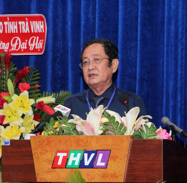 Ông Nguyễn Bé- Phó Chủ tịch Hội Nhà báo Việt Nam phát biểu tại đại hội.