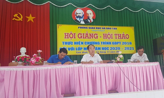 Phòng GD- ĐT huyện Tam Bình tổ chức Hội giảng– Hội thảo thực hiện Chương trình Giáo dục phổ thông 2028 đối với lớp 1.