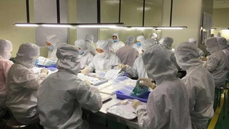 Nhà máy sản xuất test nhanh kháng nguyên Trueline COVID-19 Ag Rapid Test của Công ty TNHH Medicon đang nâng công suất tối đa.