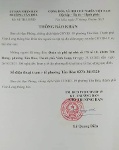 Thông báo khẩn của BCĐ Phòng chống dịch COVID-19 phường Tân Hòa (TP Vĩnh Long)