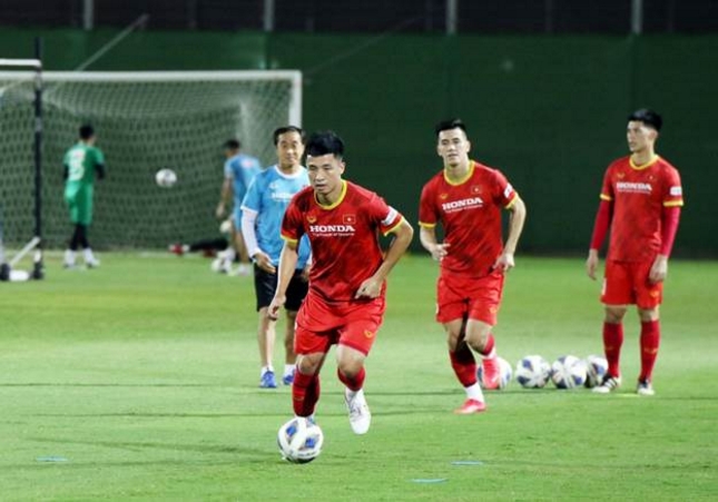 Dự kiến, ĐT Việt Nam còn 2 buổi tập nữa trước khi chính thức bước vào tranh tài ở trận đấu với Trung Quốc đêm 7/10 tới./. 