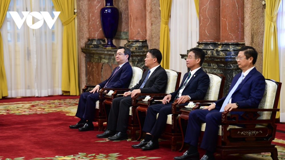 Đoàn đại biểu cấp cao của Việt Nam dự cuộc hội kiến giữa Chủ tịch nước Võ Văn Thưởng và Chủ tịch Quốc hội Cuba Esteban Lazo Hernandez.