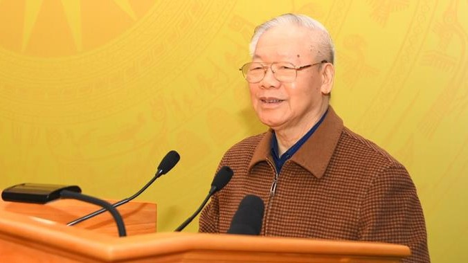 Tổng Bí thư Nguyễn Phú Trọng phát biểu chỉ đạo tại Hội nghị
