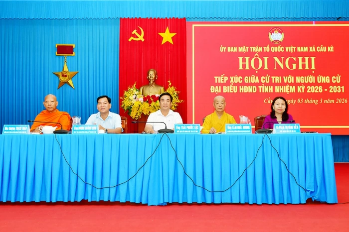 Người ứng cử đại biểu HĐND tỉnh xúc cử tri xã Cầu Kè