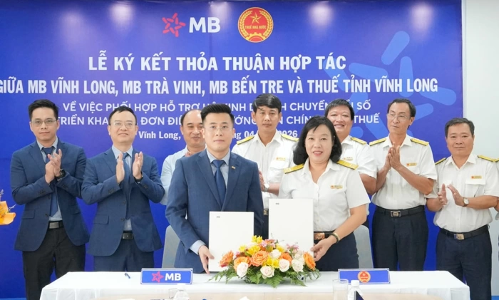 Thuế tỉnh Vĩnh Long và Ngân hàng TMCP Quân đội ký kết hợp tác