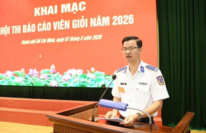 Bộ Tư lệnh Vùng Cảnh sát biển 3 khai mạc Hội thi Báo cáo viên giỏi năm 2026