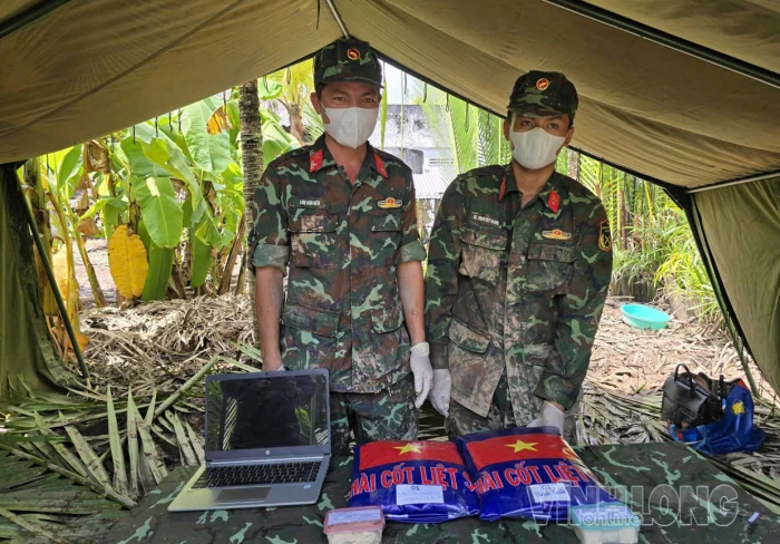 Tìm thấy 3 bộ hài cốt liệt sĩ tại phường Bến Tre