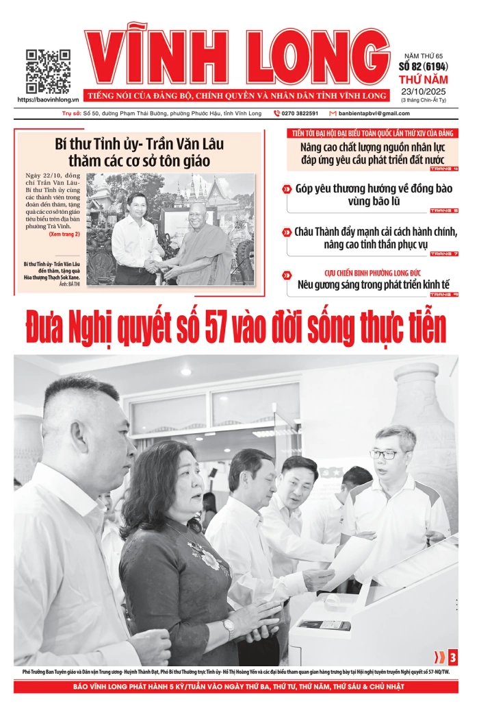 Mời bạn đọc xem báo in số 82 (6194) thứ năm ngày 23/10/2025