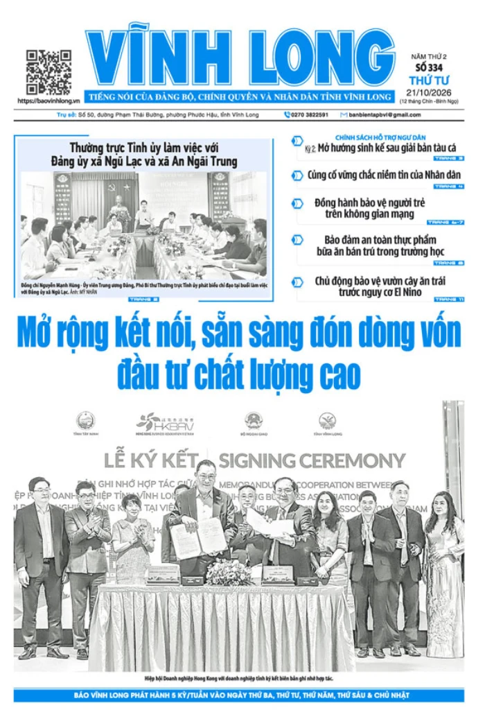 Mời bạn đọc xem báo in số 334 thứ tư ngày 21/10/2026