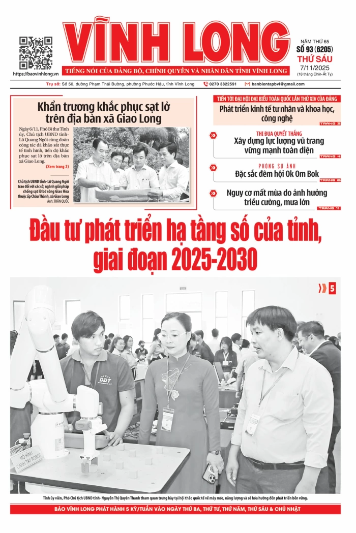 Mời bạn đọc xem báo in số 93 (6205) thứ sáu ngày 7/11/2025