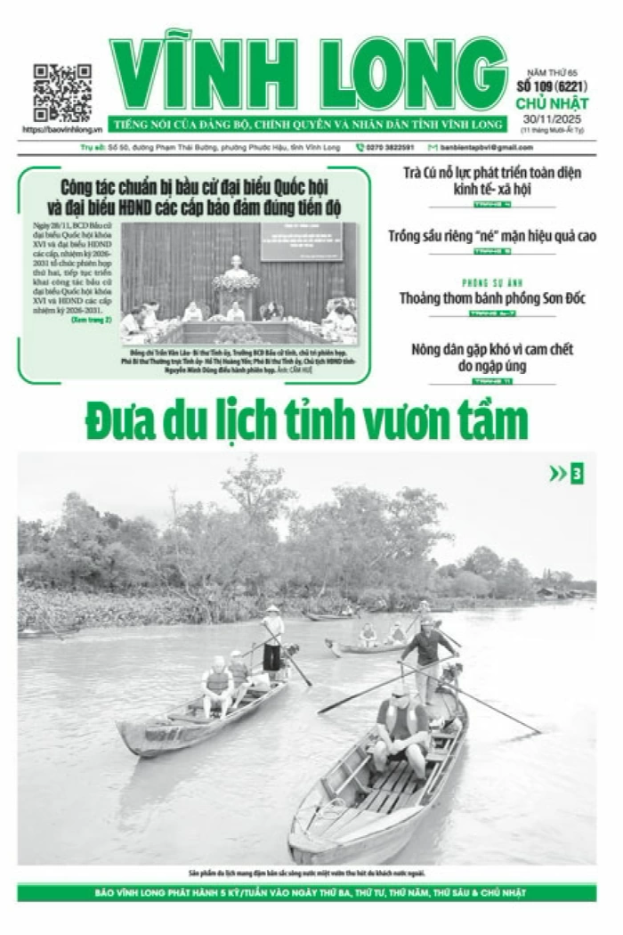 Mời bạn đọc xem báo in số 109 (6221) chủ nhật ngày 30/11/2025