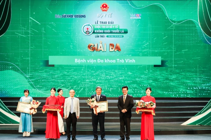 BVĐK Trà Vinh đạt giải 3 Cuộc thi “Cơ sở y tế không khói thuốc lá” lần thứ I