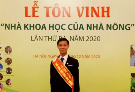Anh Nguyễn Văn Thảo là người trẻ tuổi nhất vừa được tôn vinh “Nhà khoa học của nhà nông”.