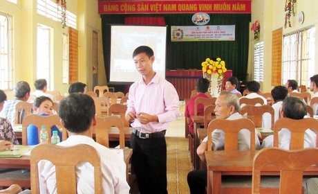 Anh Nguyễn Văn Thảo đã tập huấn chuyển giao kỹ thuật cho trên 1.000 nông dân trong và ngoài tỉnh